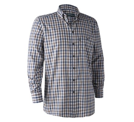 Chemise à carreaux bleu Marcus DEERHUNTER
