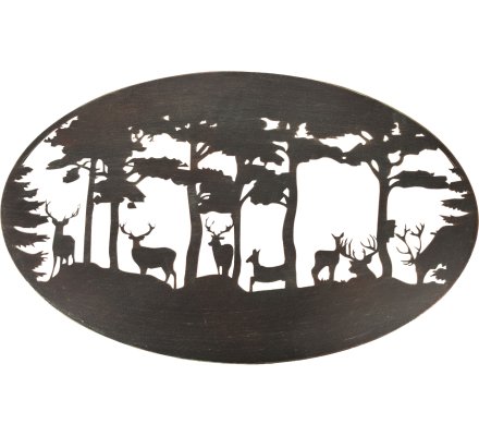 Décoration murale en métal Cerfs LOVERGREEN