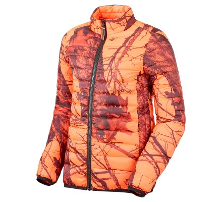 Doudoune de chasse enfant camo orange fluo Blaze Stagunt