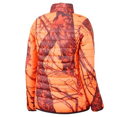 Doudoune de chasse enfant camo orange fluo Blaze Stagunt