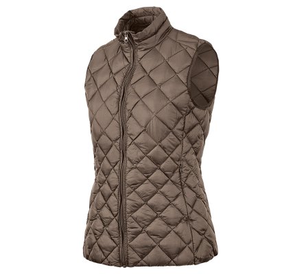 gilet sans manche marron femme