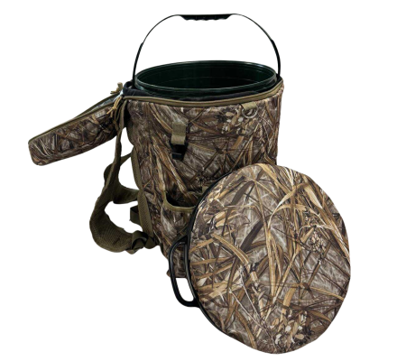 Sac à dos siège seau de poste rotatif camouflage roseaux