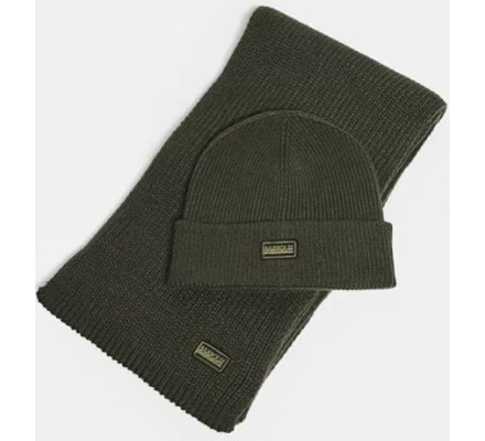 Coffret cadeau bonnet et écharpe BARBOUR