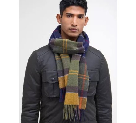 Echarpe laine inverness tartan BARBOUR