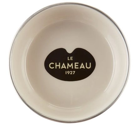 Gamelle pour chien en acier inoxydable beige LE CHAMEAU