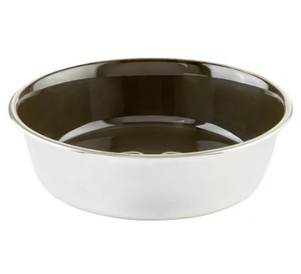 Gamelle pour chien en acier inoxydable beige LE CHAMEAU