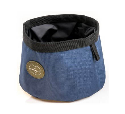 Gamelle pour chien portable bleu Le Chameau