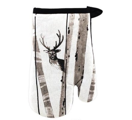 Gant de cuisine Cerf noir et blanc LOVERGREEN