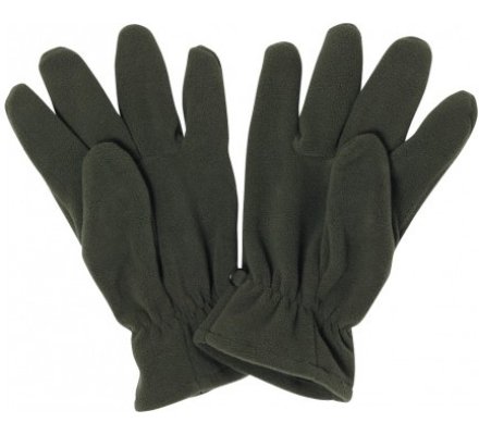 Gants polaires unis noir ou kaki