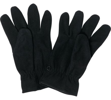 Gants polaires unis noir ou kaki - 3397