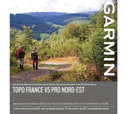 Carte Garmin TOPO FRANCE V5 PRO - NORD-EST