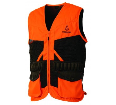 Gilet de chasse orange TREELAND