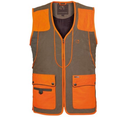 Gilet de chasse sans manches Tabac Orange Cevrus Club Interc. 8872