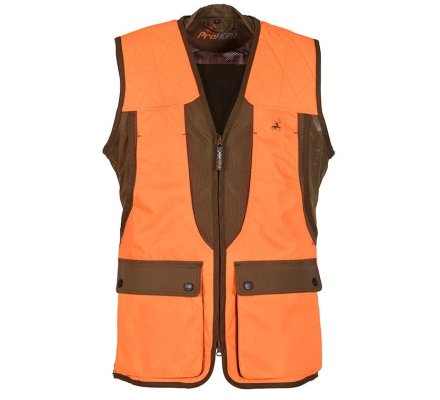 Gilet de chasse Grouse kaki orange VERNEY CARRON