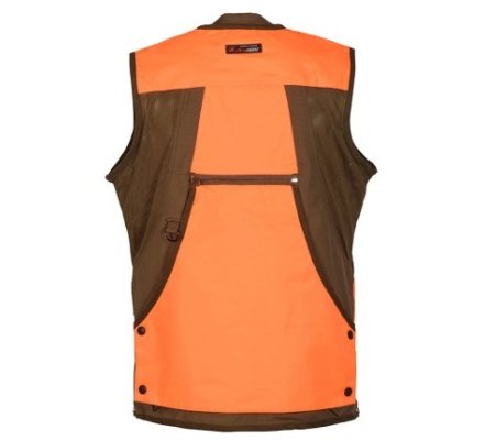 Gilet de chasse Grouse kaki orange VERNEY CARRON