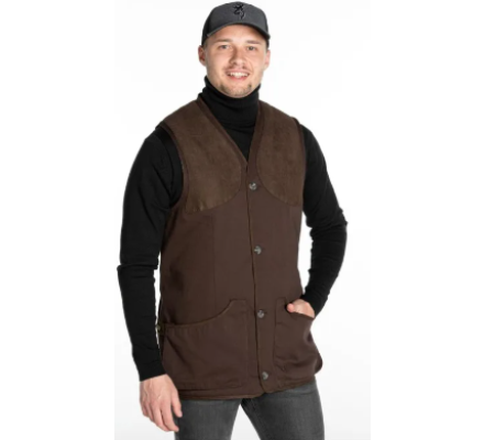 Gilet de chasse Norfolk marron foncé BROWNING