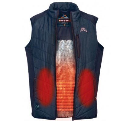 Gilet chauffant Hybrid kaki VERNEY CARRON