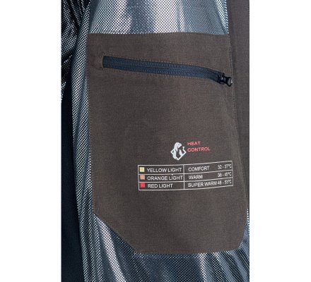 Gilet chauffant PRESTIGE marron SOMLYS avec batterie 