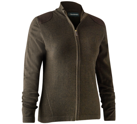 Gilet fermeture à glissière Darlington femme marron DEERHUNTER