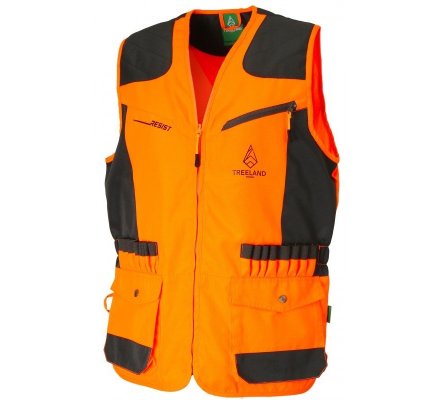 Gilet de chasse anti-ronce orange TREELAND