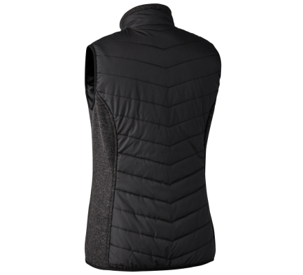 Gilet matelassage et tricot Caroline noir femme DEERHUNTER