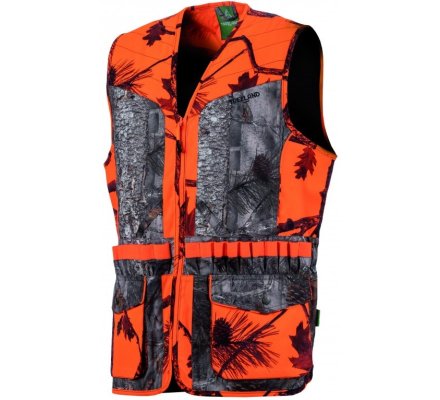 Gilet femme orange camo forest TREELAND