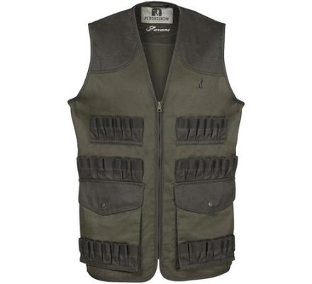 Gilet de chasse Maxi Tubes sans manches Savane kaki Percussion