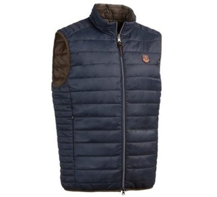 Gilet matelassé réversible Janus marron/bleu CLUB INTERCHASSE