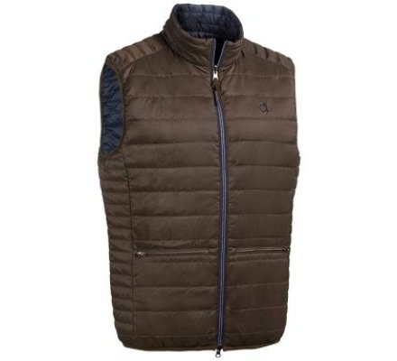 Gilet matelassé réversible Janus marron/bleu CLUB INTERCHASSE