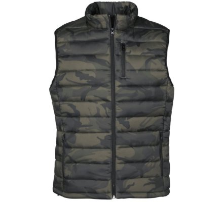 Gilet matelassé Camo Trek kaki PERCUSSION