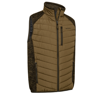 Gilet matelassé et tricot Moor butternut DEERHUNTER