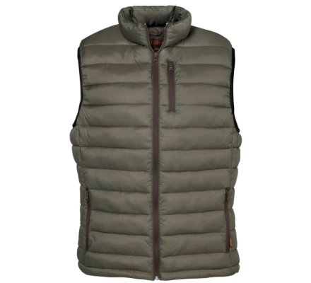 Gilet matelassé Trekking kaki PERCUSSION