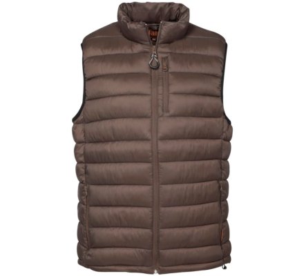 Gilet matelassé Trekking marron PERCUSSION