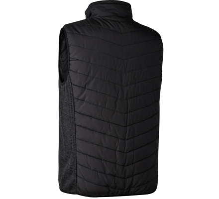 Gilet matelassage et tricot Moor noir DEERHUNTER
