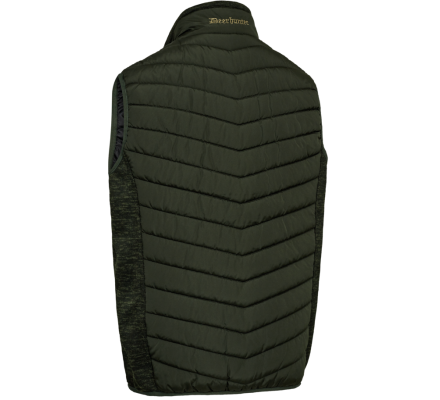 Gilet matelassé et tricot Moor kaki DEERHUNTER