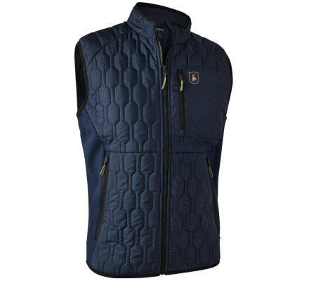 Gilet matelassé Mossdale Quilted bleu Deerhunter