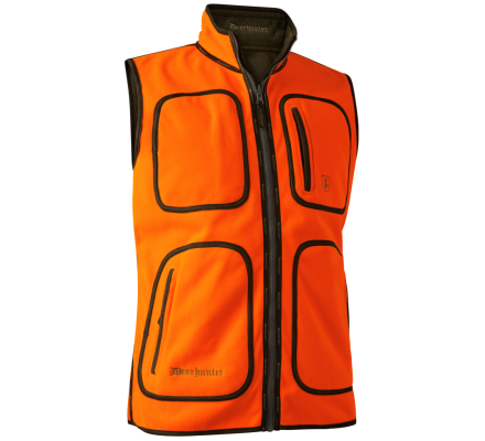 Gilet polaire Gamekeeper réversible orange Deerhunter