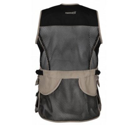 Gilet de tir ball-trap noir/beige EVO PERCUSSION