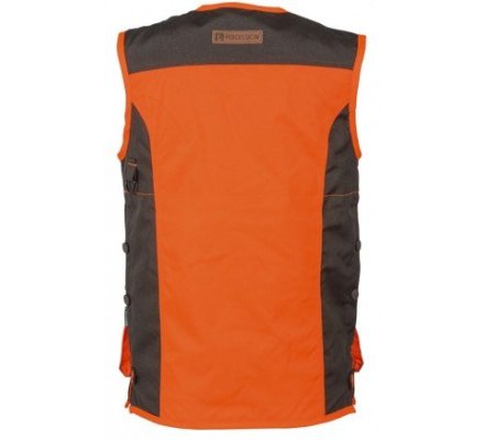 Gilet de traque enfant orange kaki PERCUSSION