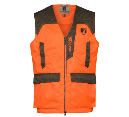 Gilet Track force orange/kaki PERCUSSION