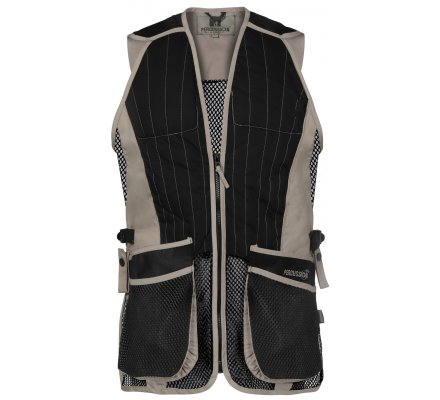 Gilet de tir ball-trap noir/beige EVO PERCUSSION