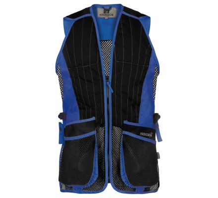 Gilet de tir ball-trap noir/bleu EVO PERCUSSION