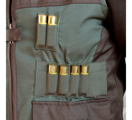 Gilet de chasse bicolore kaki/marron Sarcelle