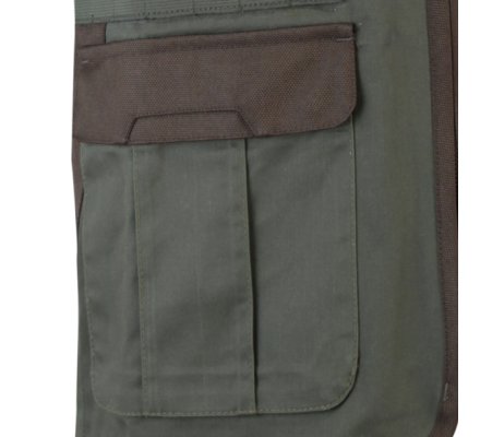 Gilet de chasse bicolore kaki/marron Sarcelle