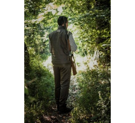 Gilet de chasse matelassé effet cuir vieilli SOMLYS