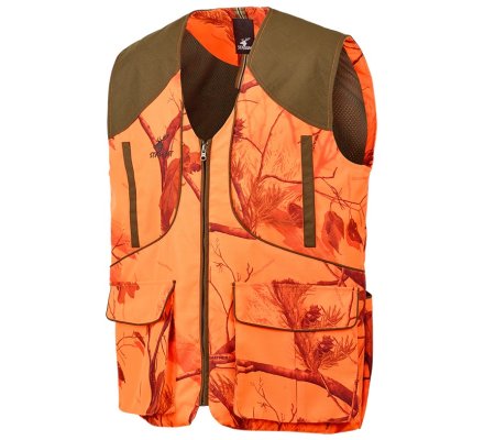 Gilet de chasse Orange camo Milano Stagunt