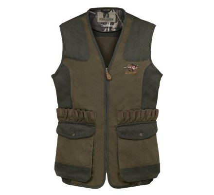 Gilet de chasse sans manches Tradition broderie sanglier Percussion