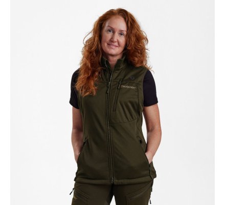 Gilet femme Excape Softshell kaki DEERHUNTER