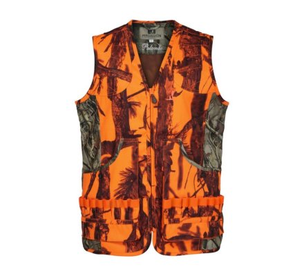 Gilet de chasse Palombe Ghostcamo orange Percussion