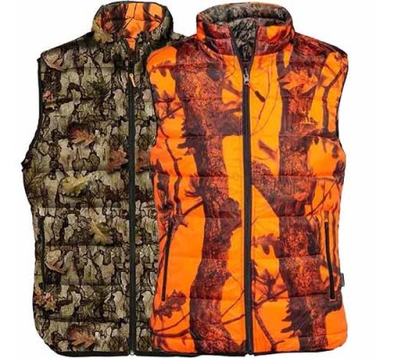 Gilet de chasse sans manches chaud réversible Barkam Percussion